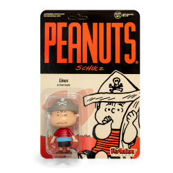Figurine Peanuts® Super7 ReAction, Linus avec chapeau de pirate