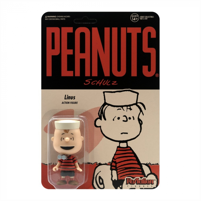 Figurina SUPER7 ReAction – Camp Linus – Peanuts – Licenza Ufficiale