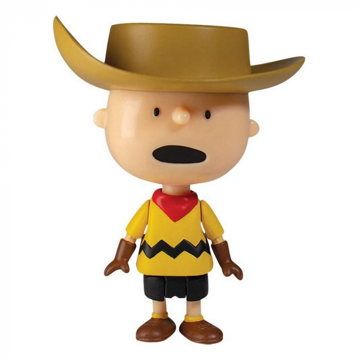 Figurine Peanuts® Super7 ReAction, Charlie Brown avec chapeau de cowboy