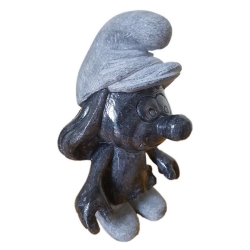Figurine de collection Puppy Schtroumpfette en pierre bleue 22cm (2018)