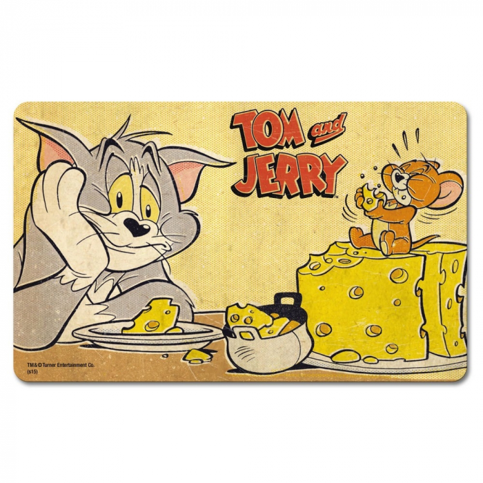 Breakfast Cutting Board Logoshirt® Tom and Jerry 23x14cm (Cheese)