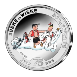 Commemorative coin 5 € Belgium Luke and Lucy 75 Years Colour BU (2020)