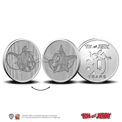 Médaille de collection Warner Bros, Tom et Jerry 80 ans (2020)