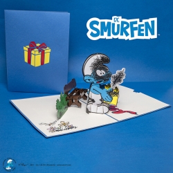 Hartensteler Pop Up Greeting Card The Smurfs, Jokey Smurf (15x20cm)