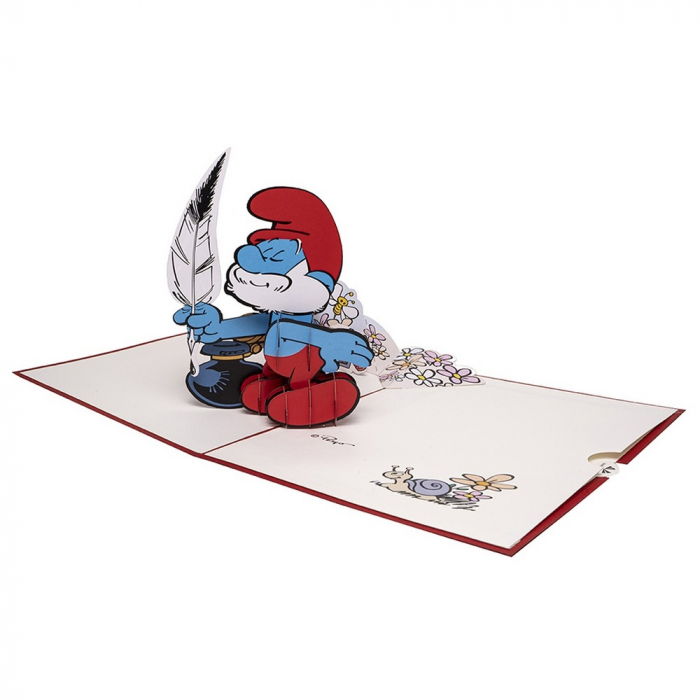 Hartensteler Pop Up Greeting Card The Smurfs, Papa Smurf (15x20cm)