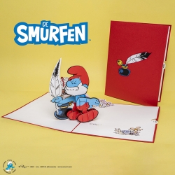 Hartensteler Pop Up Greeting Card The Smurfs, Papa Smurf (15x20cm)