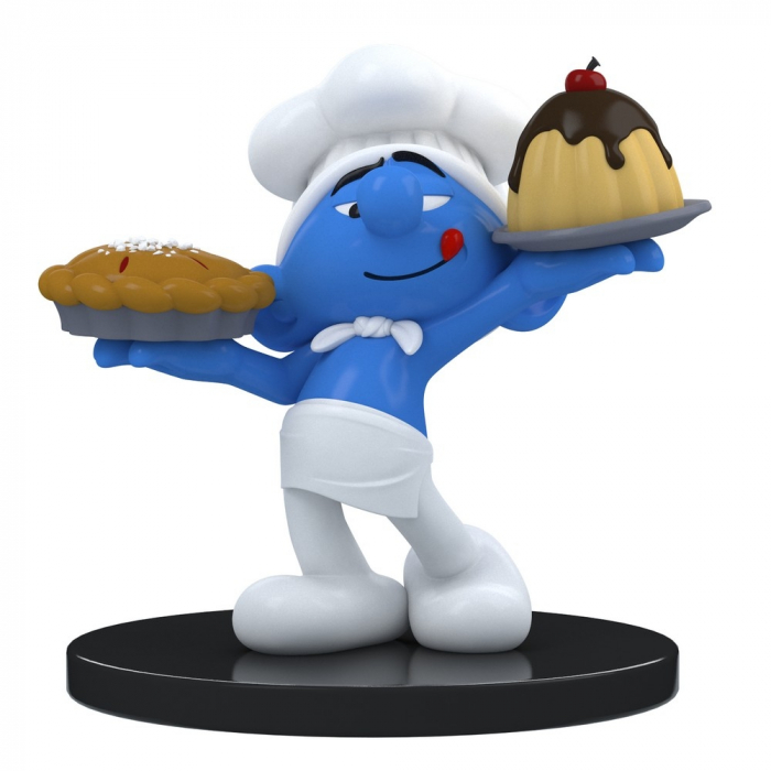 Figura de colección Puppy Blue Resin Los Pitufos, Pitufo cocinero 11cm (2021)