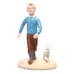 Figurine resin tintin kuifje Hergé Carrefour market serie 6 