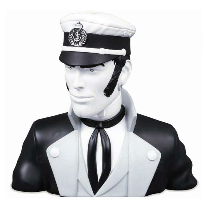 Busto de resina Corto Maltés Moulinsart en blanco y negro 22cm - 46967100 (2021)
