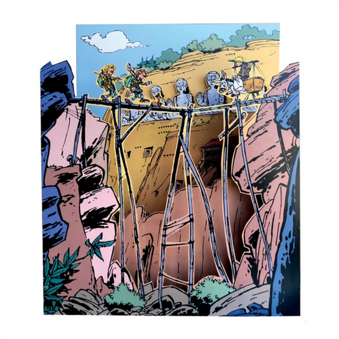 Diorama de collection Toubédé Editions Spirou: Le Prisonnier du Bouddha (2021)