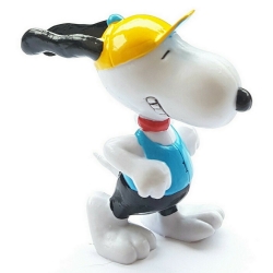 FIGURINE COLLECTION SNOOPY PEANUTS SCHLEICH 22075 SNOOPY HALTEROPHILE 6 cm NEUF 