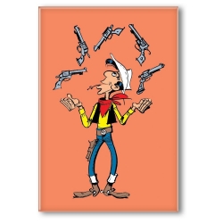 Decorative magnet Lucky Luke, ready to shoot (55x79mm)