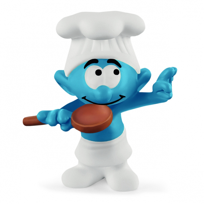 Figura Schleich® Los Pitufos - El Pitufo Jefe de cocina (20831)