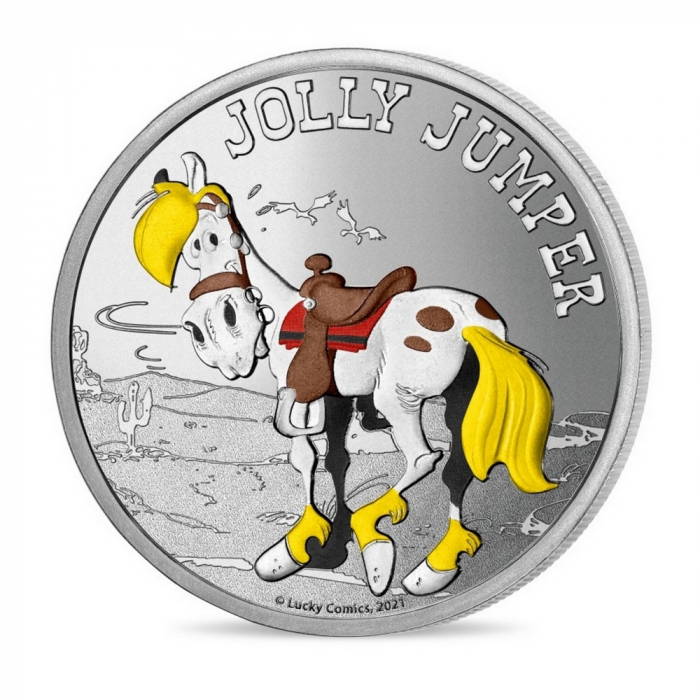 Medalla de colección Lucky Luke, Jolly Jumper 34mm (2021)