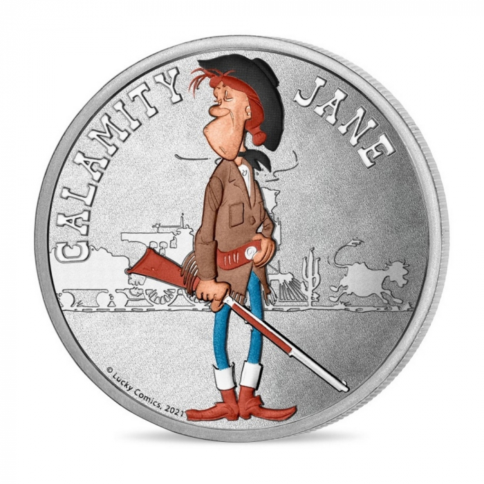 Medalla de colección Lucky Luke, Calamity Jane 34mm (2021)