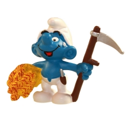 The Smurfs Schleich® Figure - The Farmer Smurf with skythe (21010)