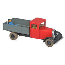 Coche de colección Tintín, el camión rojo en El loto azul Nº49 1/24 (2021)