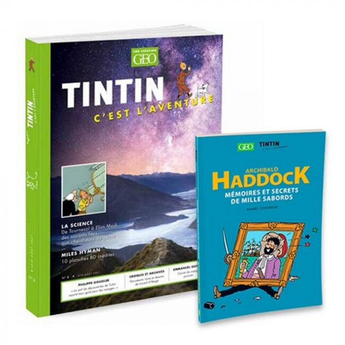 Revista GEO Tintin Aventurier de la Science + Archibald Haddock FR (Nº8)