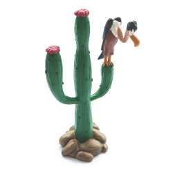 Figura de colección Plastoy Lucky Luke, el cactus con el buitre 69021 (2013)