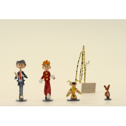 Figurine en métal de collection Tintin marche sur un pétard 29209 (2010)