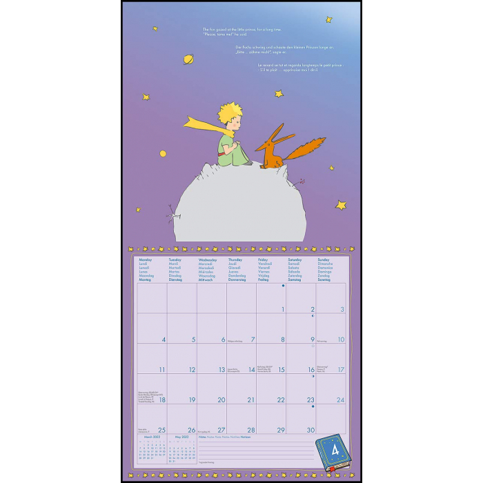 Calendario de pared teNeues El Principito 30x30cm (2022)