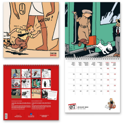 Calendrier Tintin 2022 Calendrier mural 2022 Tintin 30x30cm (24449)