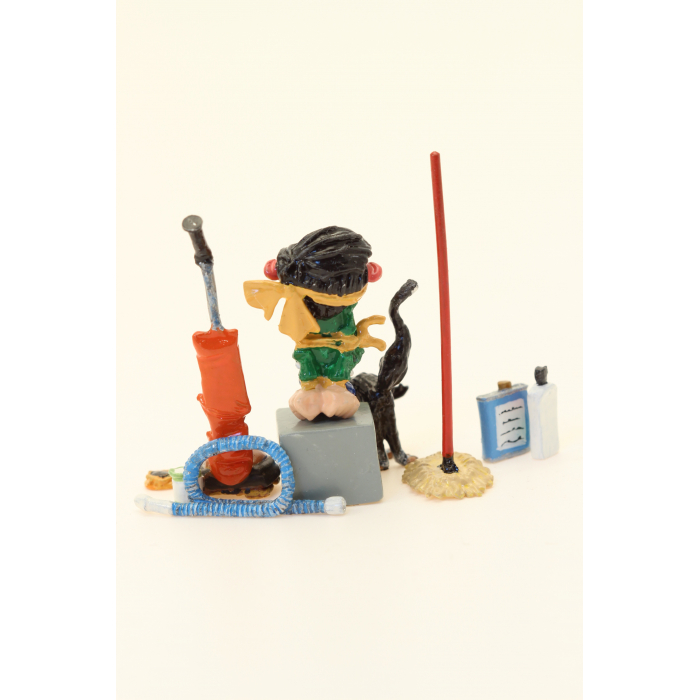 FIGURINE PIXI 4716 GASTON LAGAFFE DEGUISE CHEMINEE FRANQUIN BAL