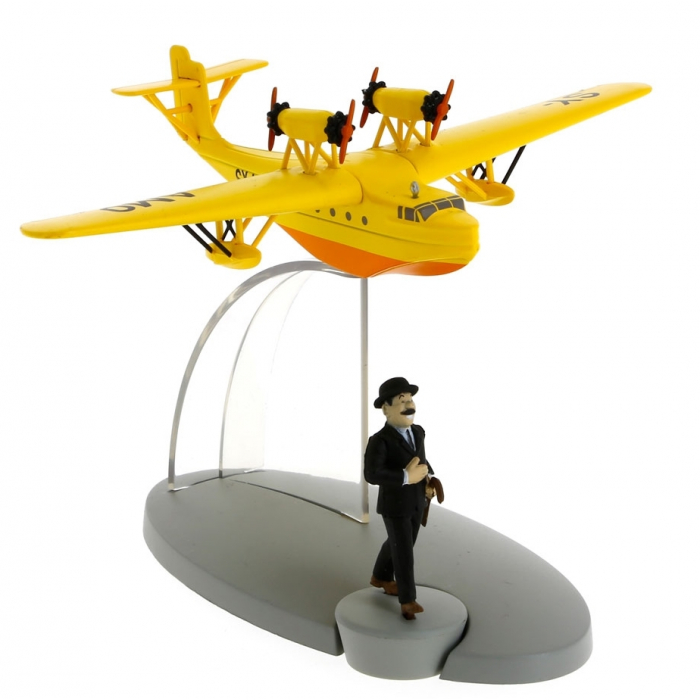 Figurine de collection Tintin L'hydravion jaune Sceptre d'Ottokar 29545 (2016)