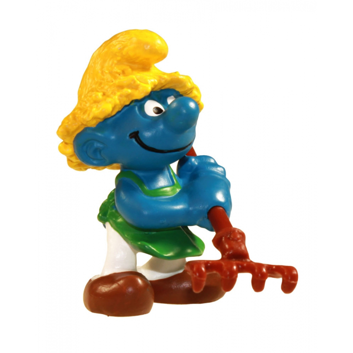 The Smurfs Schleich® Figure - The Gardener Smurf with rake (21009)