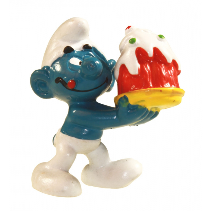 The Smurfs Schleich® Figure - The Smurf with cake (21023)