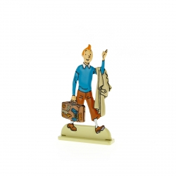 Figura metálica de colección Tintín con su maleta 29224 (2012)