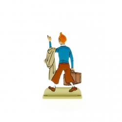 Figurine en métal de collection Tintin à la valise 29224 (2012)