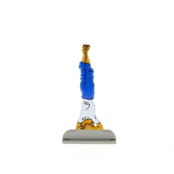 Figurine en métal de collection Tintin fait du yoga 29220 (2011)