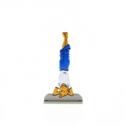 Collectible metal figure Tintin doing yoga 29220 (2011)