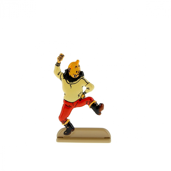 Figura metálica de colección Tintín bailaa una giga 29221 (2011)