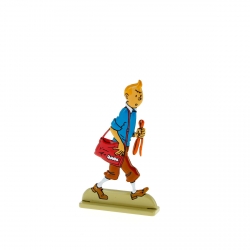 Collectible metal figure Tintin looks suspiciously 29219 (2011)
