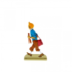 Collectible metal figure Tintin looks suspiciously 29219 (2011)