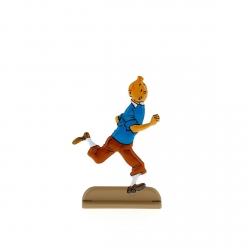 Collectible metal figure Tintin running happily 29218 (2011)
