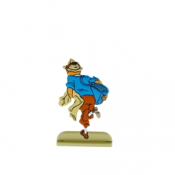 Figura metálica de colección Tintín escapando de una patrulla 29212 (2010)