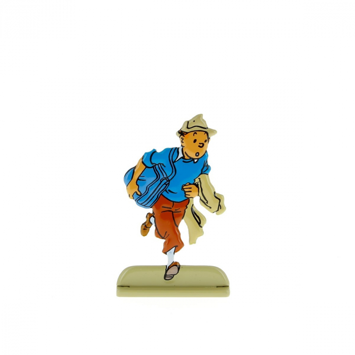 Figurine en métal de collection Tintin échappant à une patrouille 29212 (2010)