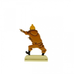 Collectible metal figure Tintin excited 29205 (2012)