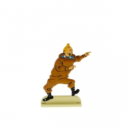 Figurine en métal de collection Tintin en pleine excitation 29205 (2012)