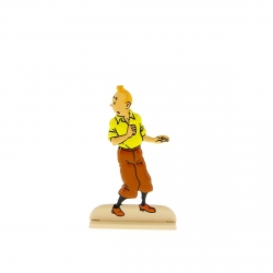 Collectible metal figure Tintin looking around 29204 (2012)