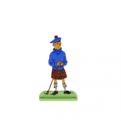 Figura metálica de colección Tintín llevando un kilt escocés 29203 (2010)