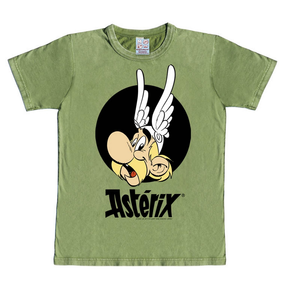 T-shirt 100% cotton Logoshirt® Asterix Portrait (Khaki) | eBay