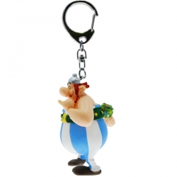 Llavero figura Plastoy Astérix Obélix enamorado con flores 60429 (2016)