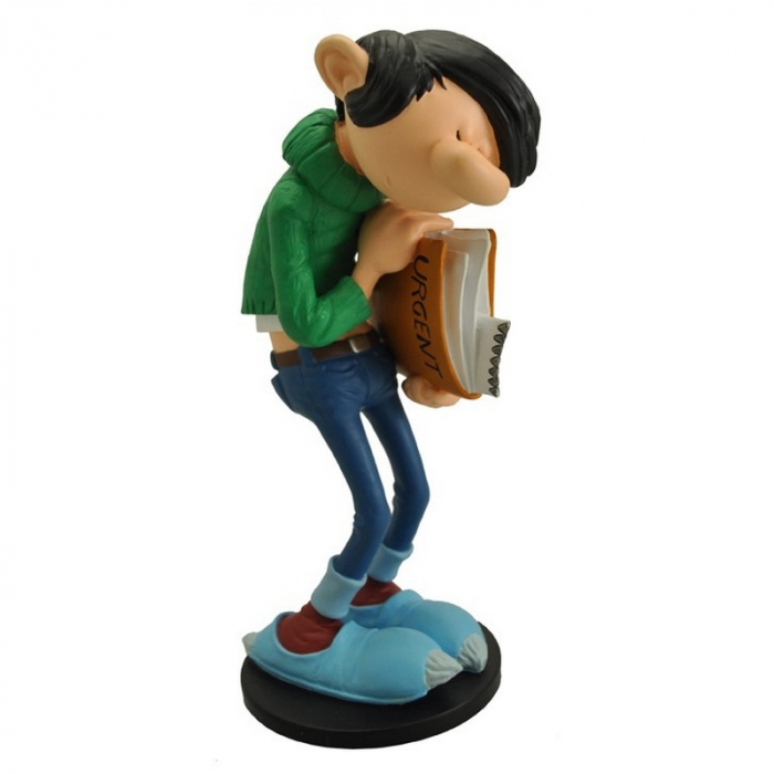 Figurine de collection Plastoy: Gaston Lagaffe avec son dossier urgent (00311)