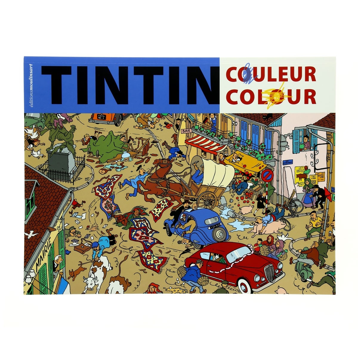 livre de coloriage les aventures de tintin v2 2016