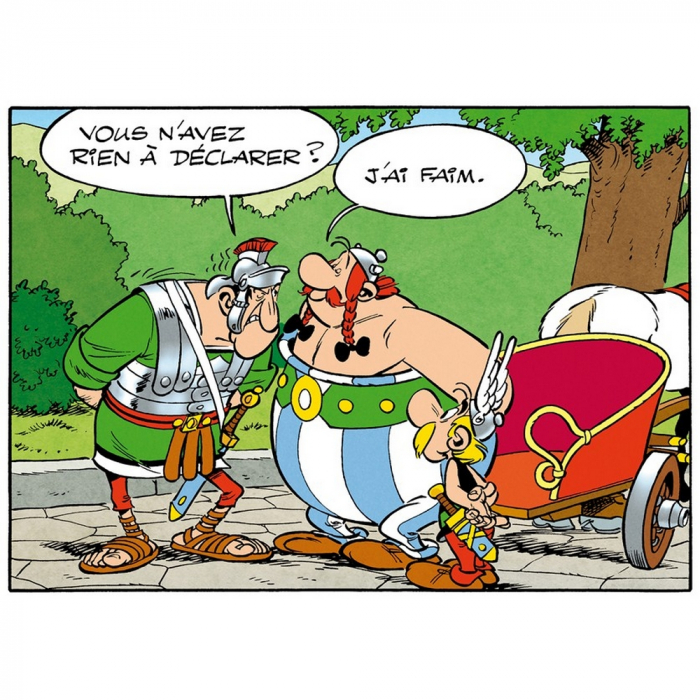 Biller Antik Obelix Tresses Gaulois Uderzo Astérix - Affiche Art Encadrée Faks_Plakatwelt 1073