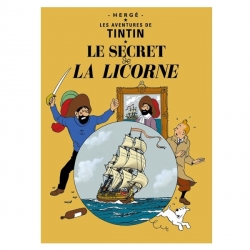 Poster Moulinsart Album de Tintin: Le secret de la Licorne 22100 (70x50cm)